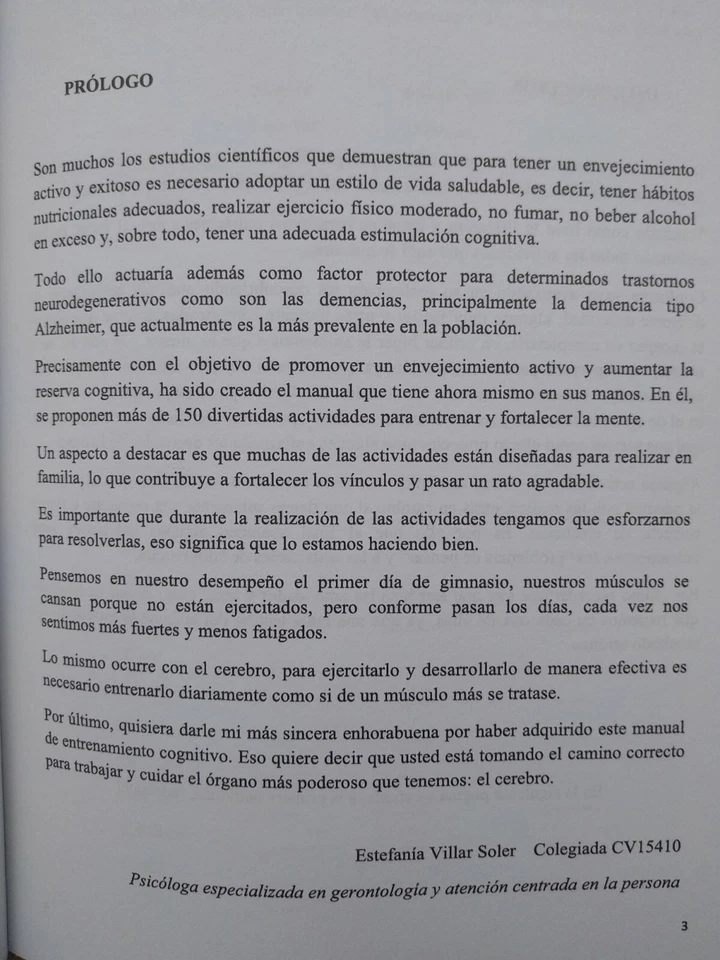 Manual Práctico De Entrenamiento Cognitivo Para Fortalecer La Mente - Imagen 2 de 4