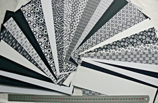 BLACK & WHITE Tones KIT S/S (15Design6x12=20 6x6) + 7 Plain C/Stock Cut HFA