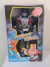RARE VINTAGE 90'S ZADAK 14"/35cm ROBOT KING II walking,talking robot NIB