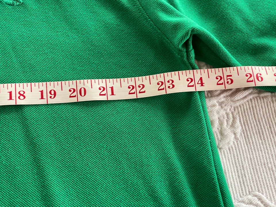 Camisa Polo de Golf P J Mark Bordada León y #9 Verde Mezcla de Algodón Preppy Hombres 2XL Foto 4 de 4