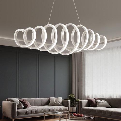 110V Modern Acrylic LED Wave Chandelier S shape Pendant Light Home Ceiling Lamps