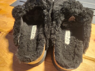Birkenstock New with Box Boston Big Buckle PAP TeddyBlack  