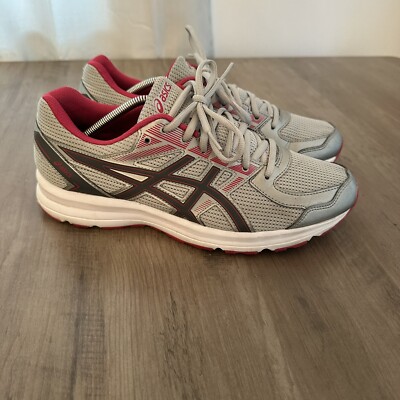 ASICS Jolt Women s Size 10 Gray And Pink Running Sneakers