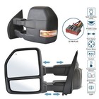 Pair Side Towing Mirrors For 2015-2017 Ford F-150 Power Heated Turn Signal Black
