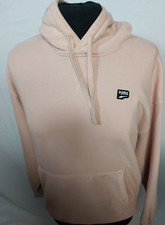 Puma Downtown Pullover Hoodie WOMENS PEACH Casual Outerwear SZ M