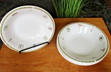 Royal Norfolk Greenbriar Garden Tools Set Of 4 Pasta Bowls 8.5"