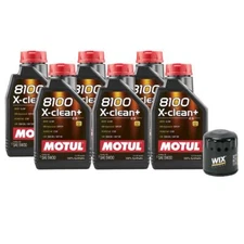 Motul + OEM Engine Oil Change Kit (5W30) (6 Liter) (X-CLEAN + 8100)