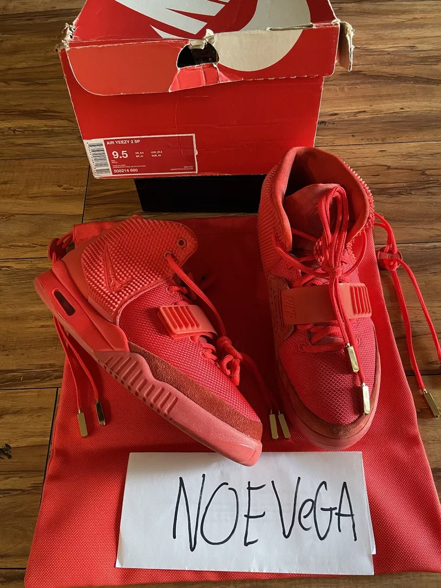 Size 9.5 - Nike Air Yeezy 2 SP Mid Red October