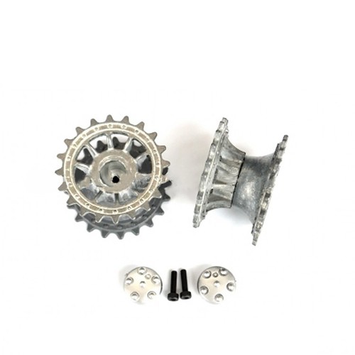 2PC Metallantriebsrad Für 1/16 Henglong 3818/-1 3819/-1German Tiger/Panther Tank - Bild 5 von 6