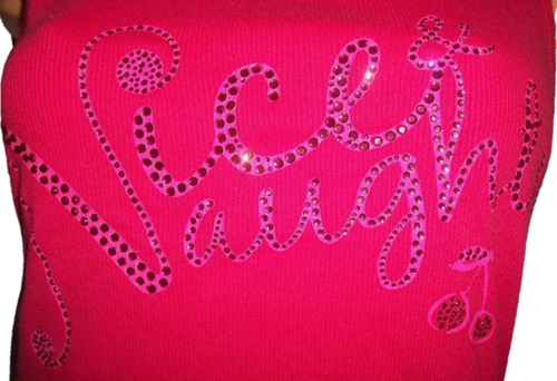 Victorias Secret Santa Baby Bling NICE & NAUGHTY Tank Top Shirt NWT L - Picture 2 of 2