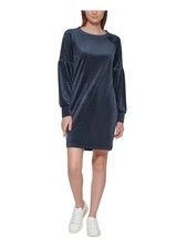 MARC NEW YORK PERFORMANCE Womens Pouf Sleeve Above The Knee Sheath Dress