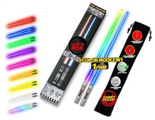 LIGHTSABER CHOPSTICKS LIGHT UP STAR WARS LED Glowing Light Saber Chop Sticks ...