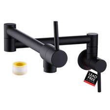 Kes Pot Filler Folding Kitchen Faucet Double Joint Swing Arm Sink Faucet