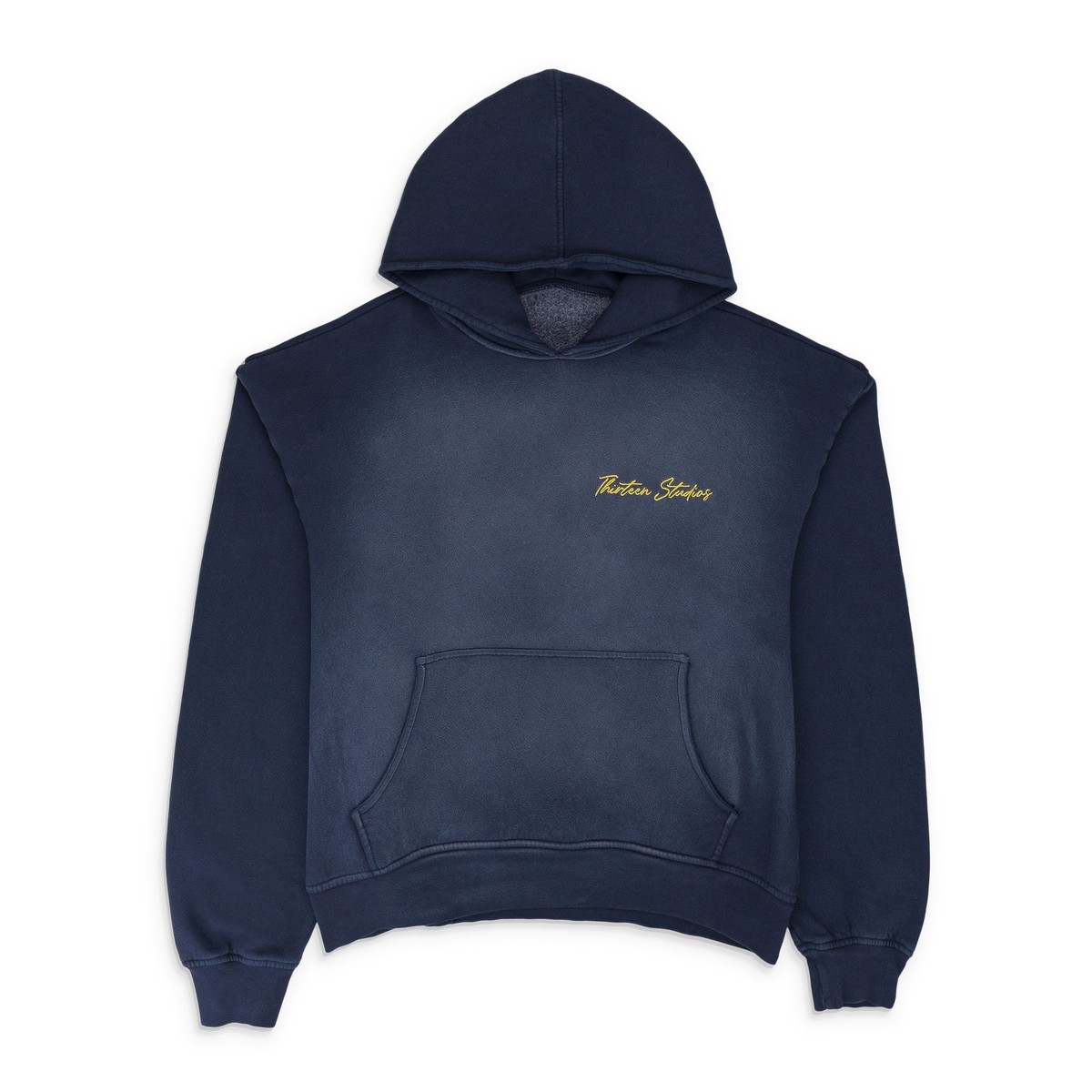 NWT THIRTEEN STUDIOS NAVY FADED HOODIE SIZE S $200 | eBay