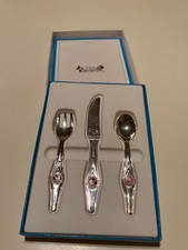 Disney Glazed Girl's Three Silver Cutlery