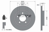 2X Bremsscheibe Hinterachse FüR Ssangyong KG Mobility Rexton VAN