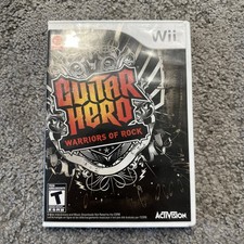Nintendo Wii Guitar Hero Warriors Of Rock Game (2010) CIB