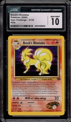 Brock's Ninetales 3/132 Gym Challenge Holo Rare