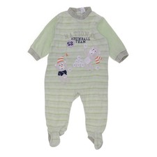 Baby Club, Strampler, Größe: 74, Grün/Weiß, Baumwolle/Polyester, Streifen #MeV