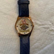 VINTAGE NEW YORK YANKEES WORLD SERIES WATCH SUN TIME MBL 1996 | Needs BATTERY