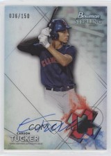 2021 Bowman Sterling Prospect Refractor 36/150 Carson Tucker #BSPA-CT Auto 0c7s