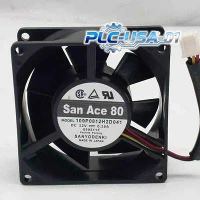 1PCS New   109P0812H2D041 3-Wire Cooling Fan 12V 0.16A  Fast Delivery #xh