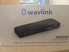 Wavlink Black Dual 2K USB 3.0 Universal Docking Station Model: WL-UG39DK1