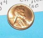 (5)  1944 D    LINCOLN WHEAT CENTS   RED UNCIRCULATED  # 1,2,3,4,5