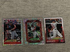 Donruss Topps Panini MLB Mookie Betts Boston Red Sox 3 Card Lot 2019 Baseball