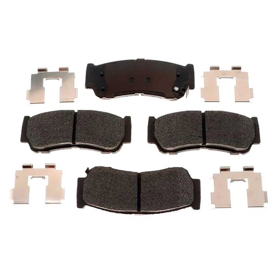 Kit de rotores de freno traseros + pastillas de cerámica y herrajes para Hyundai Santa Fe 2007-2009 Foto 2 de 4