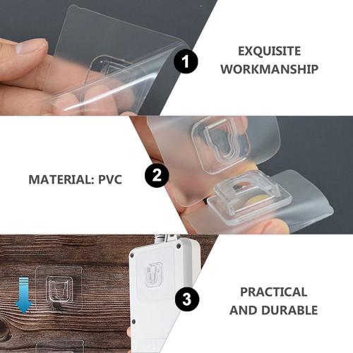  22 Pairs Removable Wall Hook Stick on Hooks for Hanging Adhesive Heavy Duty - Zdjęcie 12 z 12