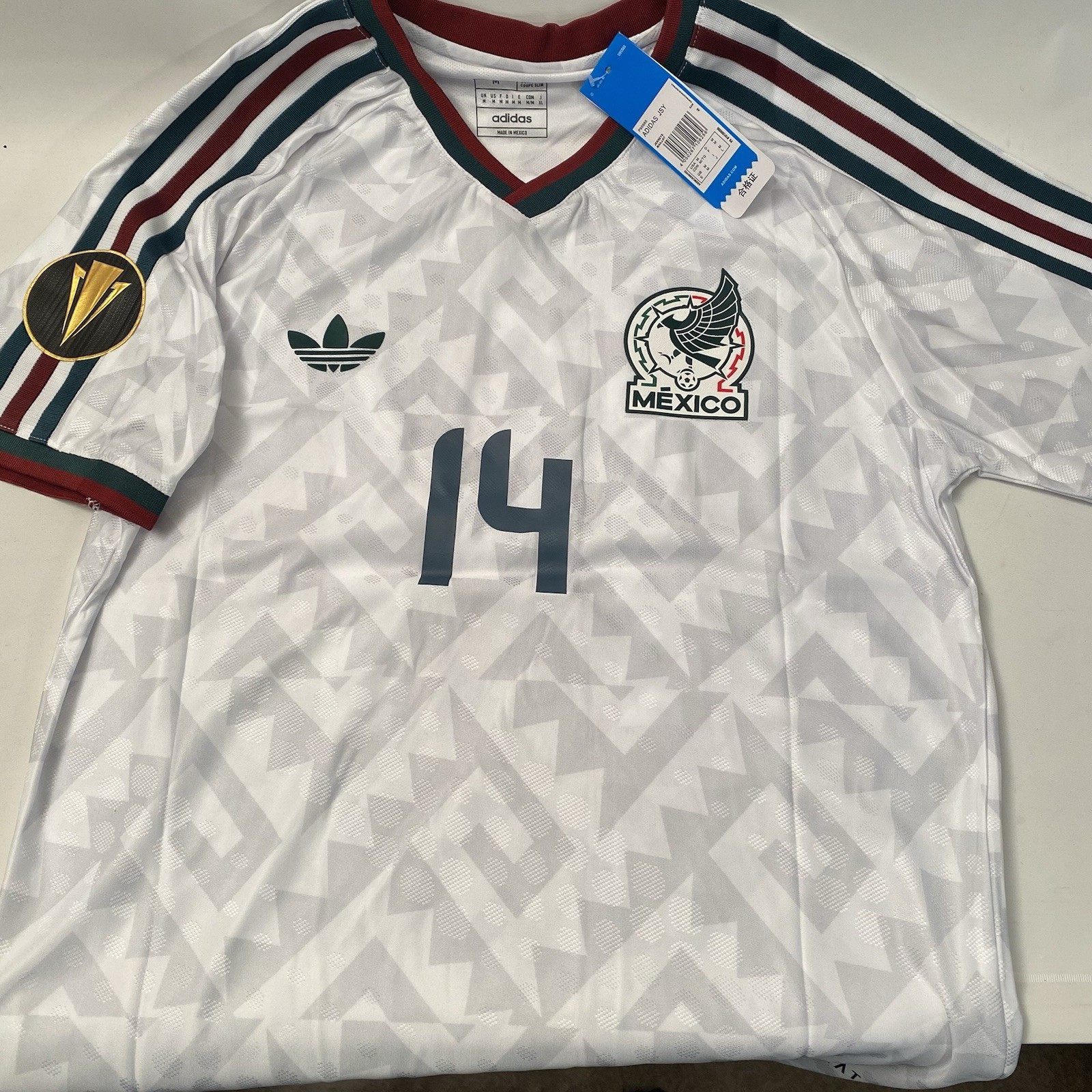 Adidas Mexico Sz M 2025-26 Black Away Jersey Soccer ISAAC Slimfit