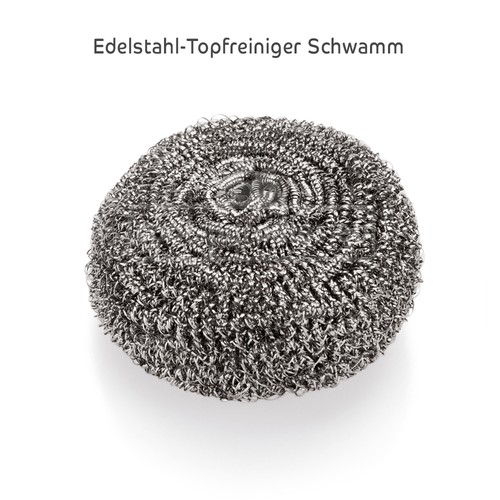 12 x Topfkratzer Topfreiniger Scheuerschwamm Edelstahl Schwamm rostfrei - Bild 4 von 5