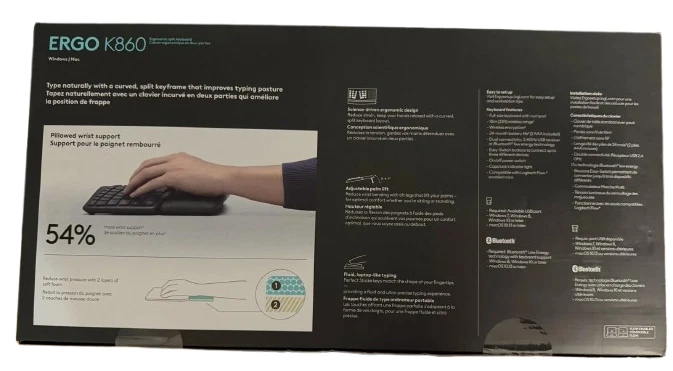 Logitech ERGO K860 Keyboard Ergonomic Wireless Split Keyboard - Image 2 of 2