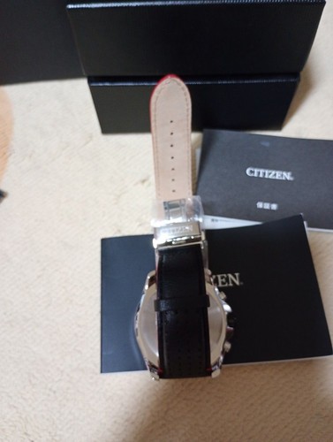 Citizen AT9065-00E Cal.H820 Eco-Drive Jour Date Boîte Solaire Montre Hommes Auth - Photo 10 sur 10