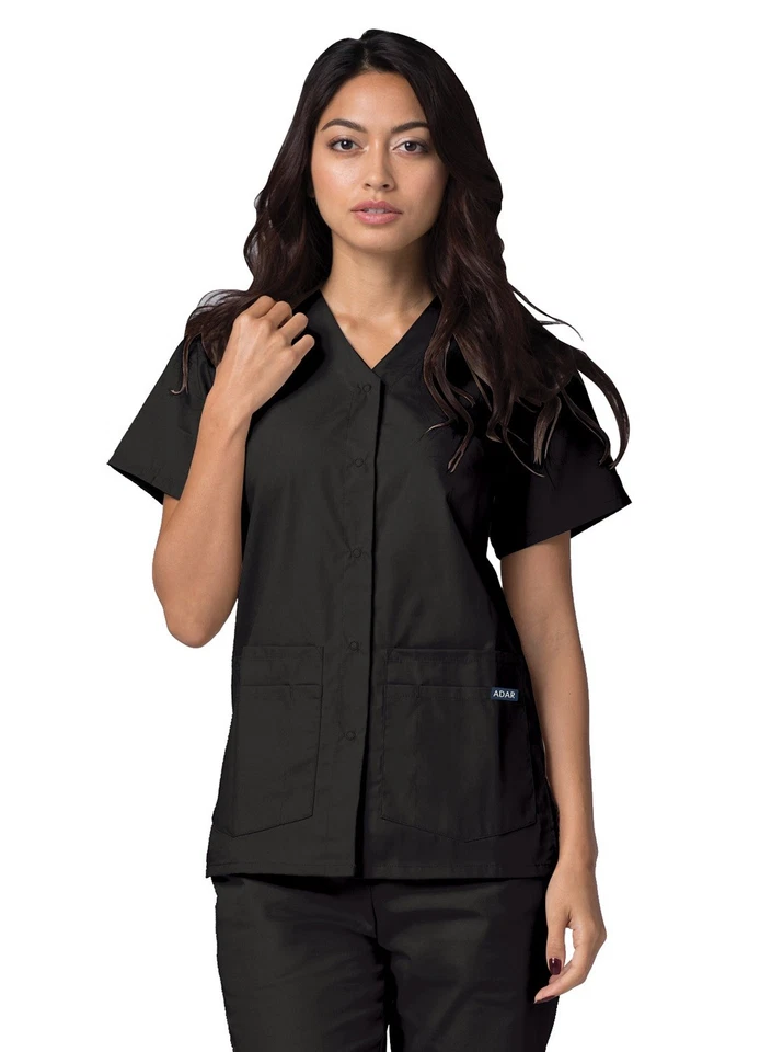 Conjunto de esfoliante feminino universal Adar frente de pressão top esfoliante e calça esfoliante multibolso - Imagem 2 de 4