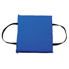 Blue Throwable Foam Cushion Personal Floatation Device w/Webbing Grab Straps