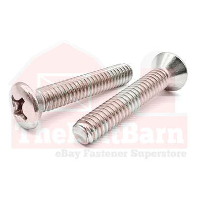#8-32 18-8 Stainless Steel Phillips Oval Head Machine Screws (Pick Length & Qty)