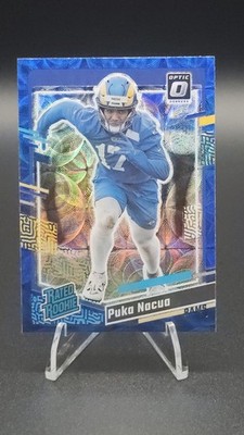  2023 Donruss PUKA NACUA #357 Blue Scope Optic Preview Rated Rookie RC Rams SP