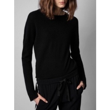 Zadig & Voltaire Cicy Patch Lighting Bolt Merino Wool Sweater Sz. M