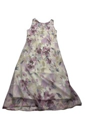 Connected Apparel Womens 6 Open Back Chiffon Dress Floral Fairy Bloomcore VTG