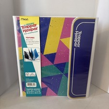 Vintage Retro 1980s Style Trapper Keeper Binder Mead with 2 NEW Portfolios
