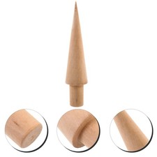 Rodillo de gofres en forma de cono moldes de cuerno de crema madera conos de hielo