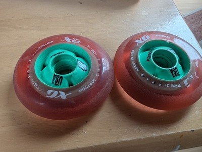 Inliner Rollen/Räder, 2 Stück, DM 90 mm Matter XG F290t, s.Fotos