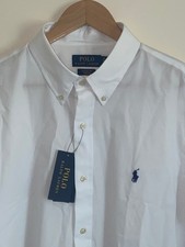 130 NEW Men's XL Polo Ralph Lauren Classic Fit Stretch White Oxford Shirt