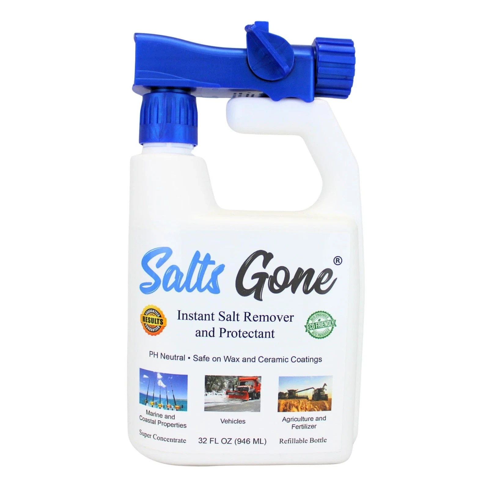 32oz Salts Gone Hose End Sprayer - Highly Effective Salt Remover Solution