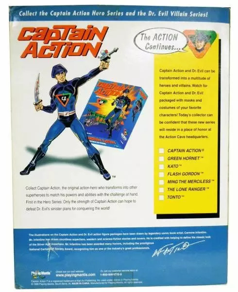 Dr. Evil Captain Action Playing Mantis avec costume tissu et articulations - 4