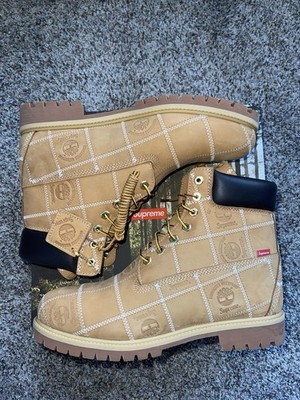Supreme × Timberland Patchwork 6 In Men's Size 12 Premium Boot