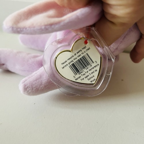 TY Beanie Buddy - FLOPPITY the Purple Bunny Stuffed Animal Toy Retired Easter - Bild 3 von 5