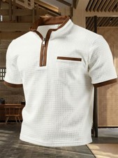 Men's Polo Shirt Casual Short Sleeve Golf Shirt Summer Vacation Beach Shirts